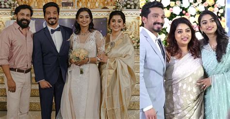 meera jasmine family photos|Actor Dileep spotted at wedding reception of Meera .